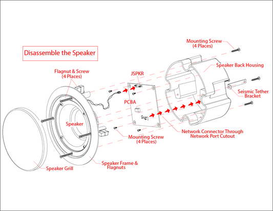 CyberData 011504 InformaCast Enabled Ceiling Speaker