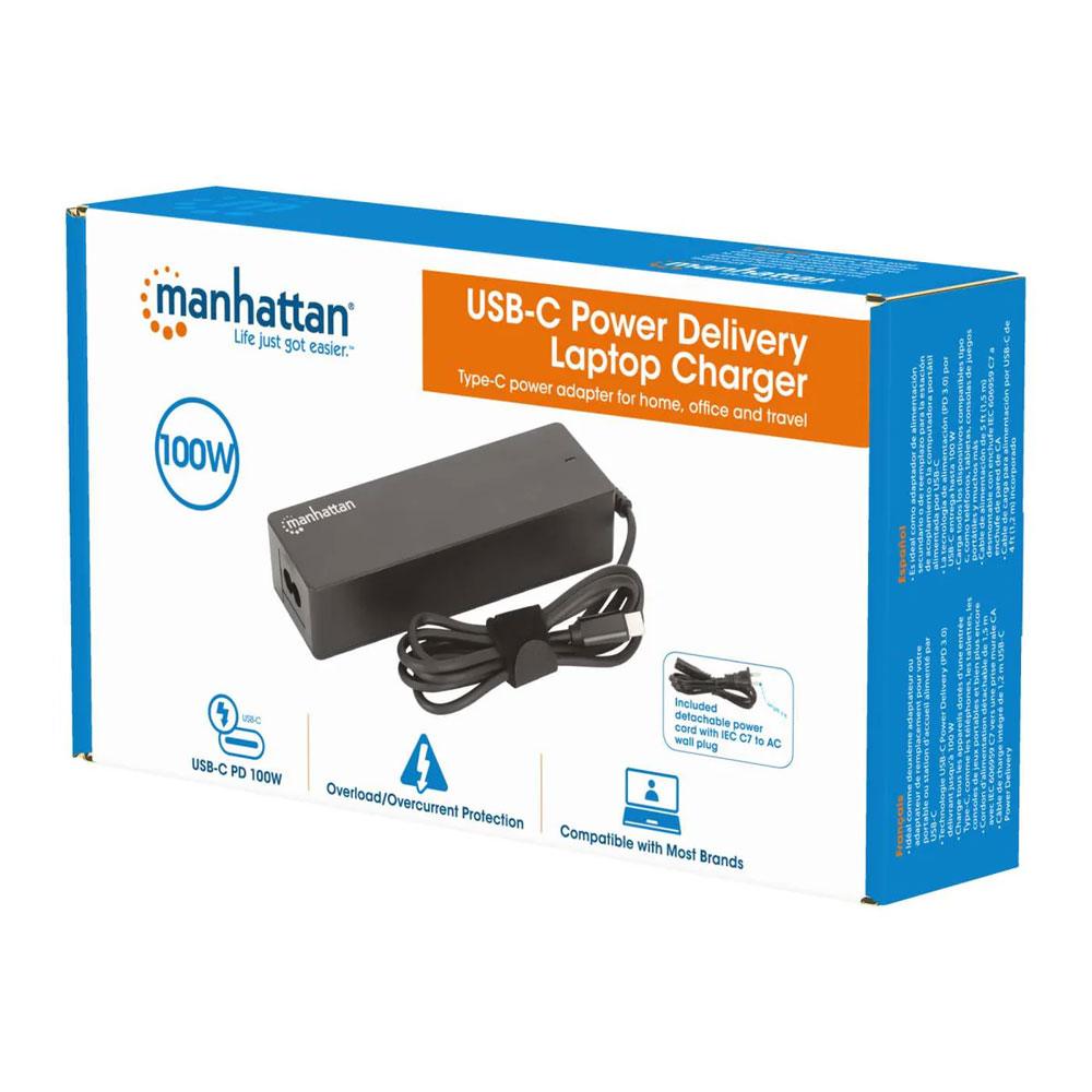 Manhattan USB-C Power Delivery 100W Laptop Charger - 180900