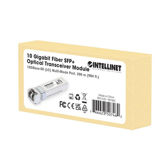 Intellinet ISFP-10G-LCMM-300M 10 Gigabit Fiber SFP+ Optical Transceiver Module - 507462