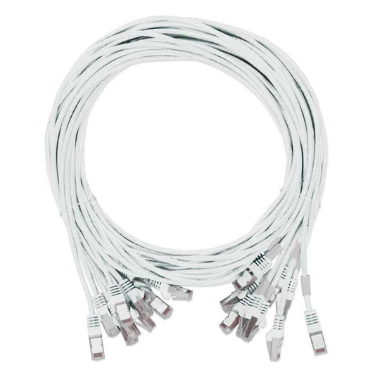 Intellinet Cat8.1 U/FTP Slim Network Patch Cable, 0.5 ft., White, 10-Pack - 744997