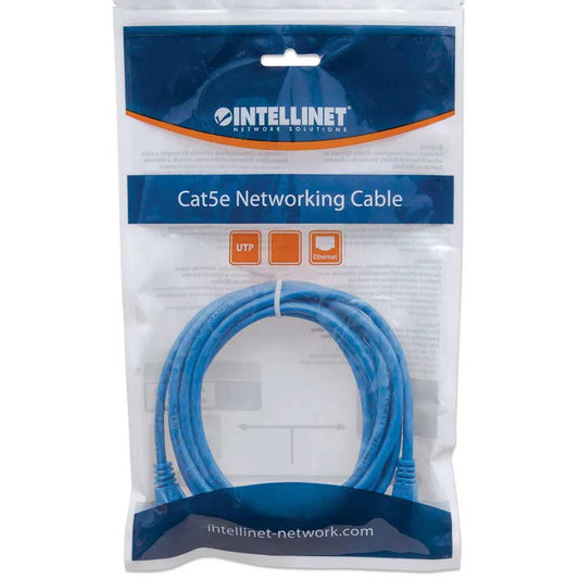 Intellinet Cat6 U/UTP Network Patch Cable, 3 m (10 ft.), Blue - 342605