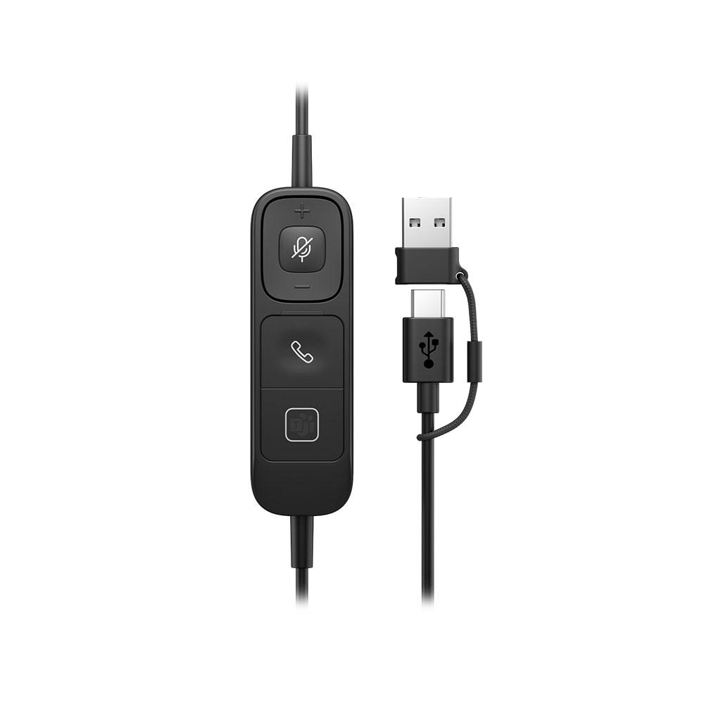 HP Poly Mission 415 Monaural USB Wired Headset Classic - C01A9AA