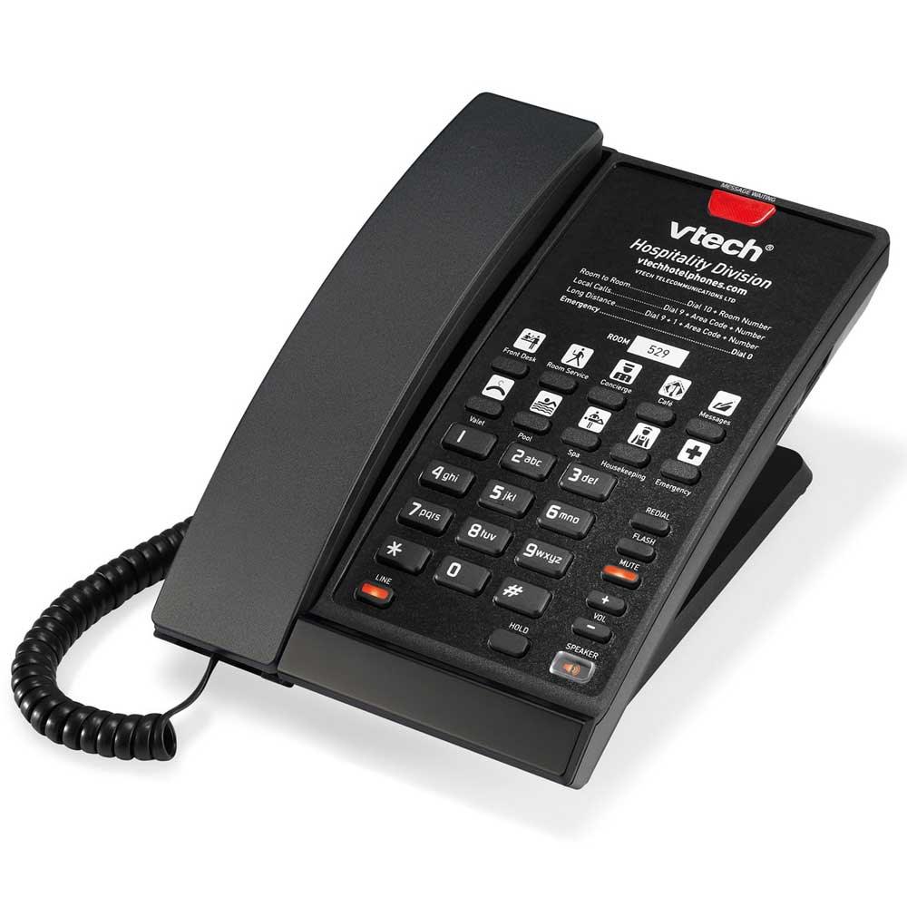 VTech Hospitality CTM-S2212 Matte Black - 80-H0G7-13-000 SIP Hotel Phone