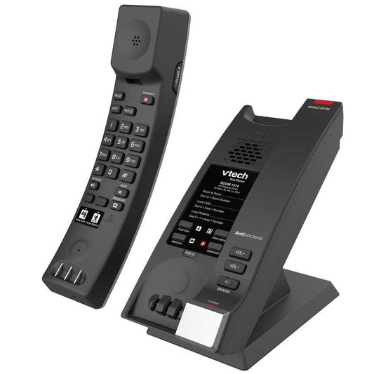 VTech Hospitality CTM-S2415 Silver and Black- 80-H0E4-06-000 SIP Hotel Phone