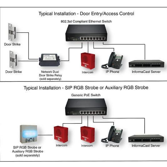 CyberData 011304 InformaCast Enabled Emergency Indoor Intercom