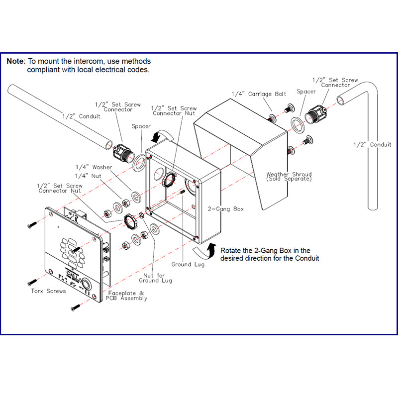 CyberData 011309 InformaCast Enabled Outdoor Intercom