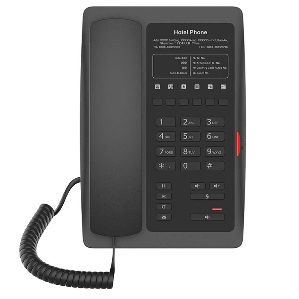 Fanvil H3W Black Hotel Wi-Fi IP Phone