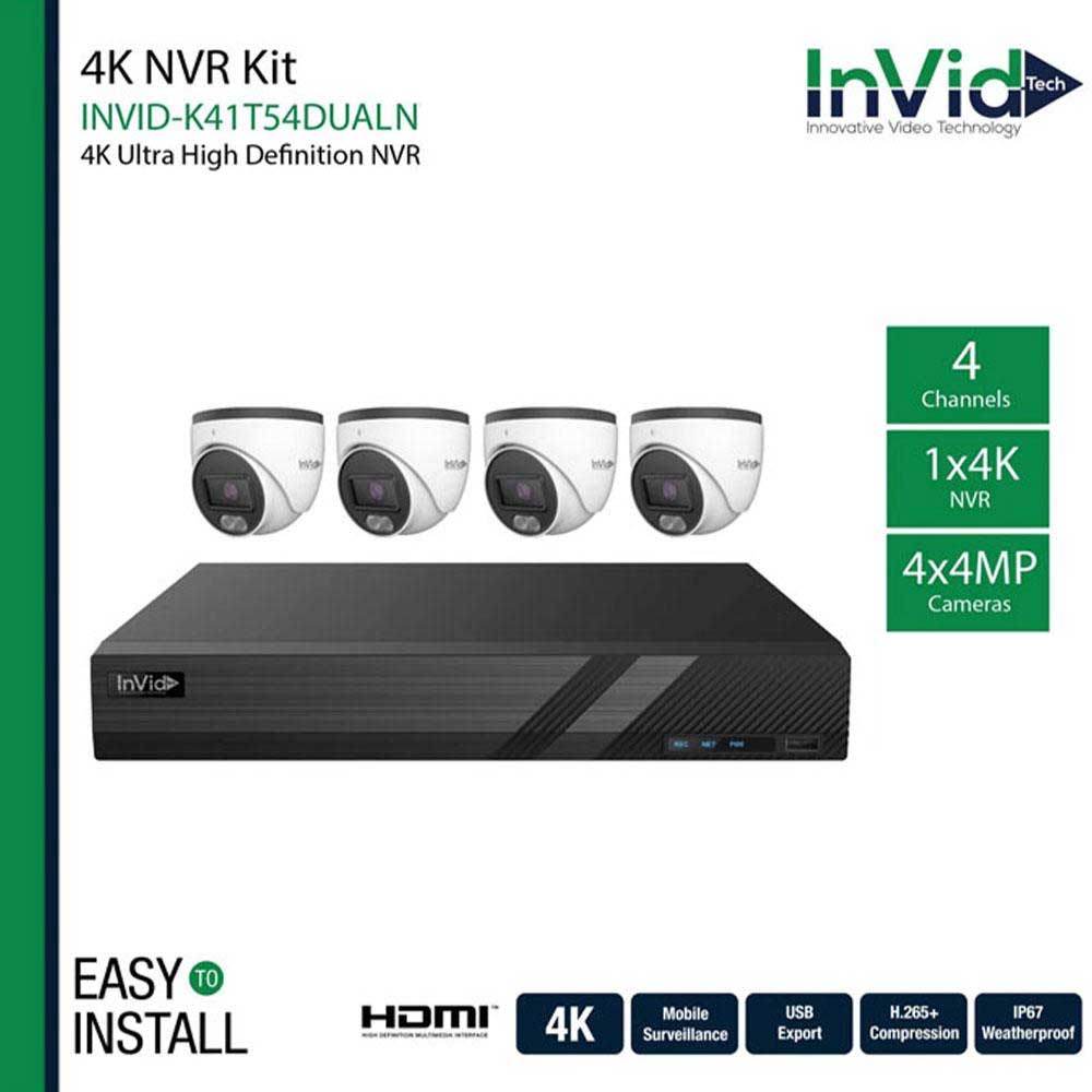 InVid INVID-K41T54-DUALN IP Cameras and NVR Bundle