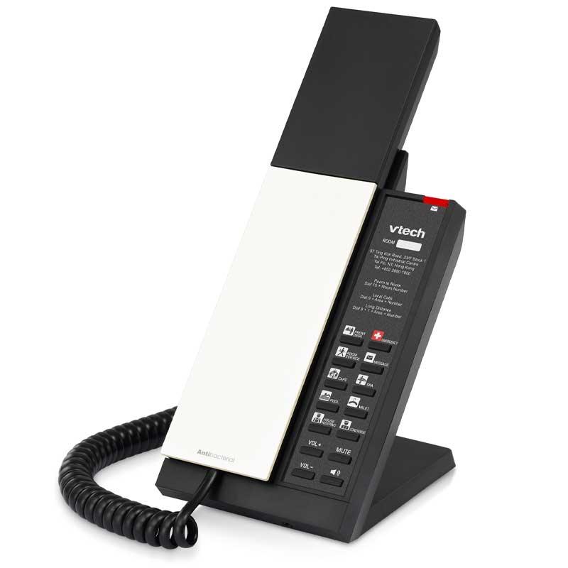 VTech Hospitality NG-A3212 Pearl and Black - 80-H0GL-08-000 Analog Corded Phone