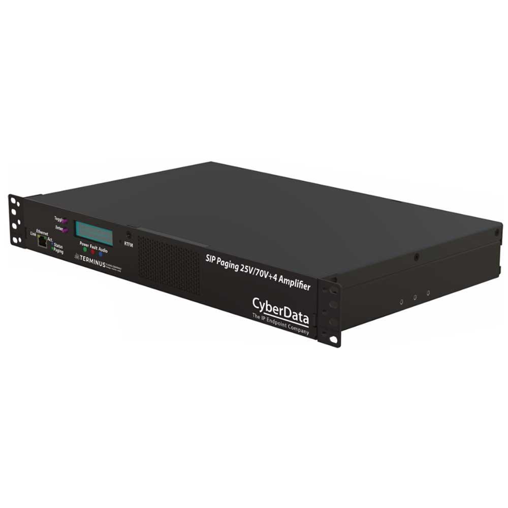 CyberData 011598 SIP Paging 25V/70V +4 Amplifier