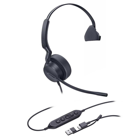 Yealink UH42 Mono USB-C/A USB wired headset - 1308240