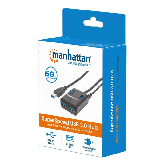 Manhattan SuperSpeed USB 3.0 Hub - 162302