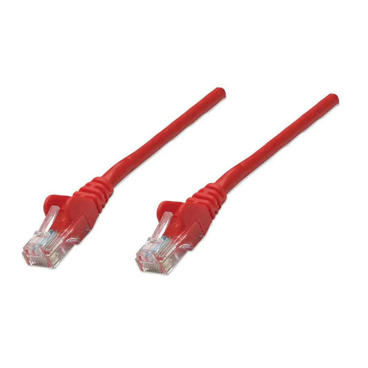 Intellinet Cat6 U/UTP Network Patch Cable, 1 m (3 ft.), Red - 342148