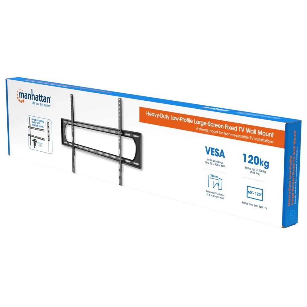 Manhattan Heavy-Duty Low-Profile Large-Screen Fixed TV Wall Mount - 461917
