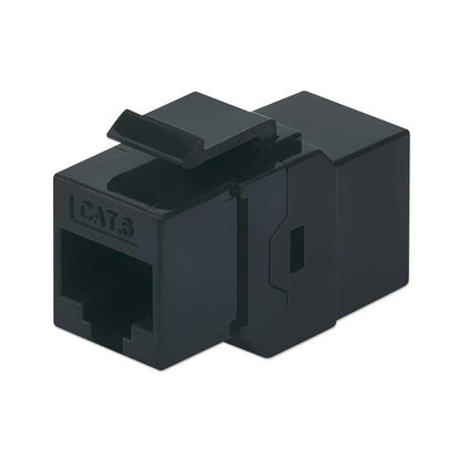 Intellinet IKJ-C6U-CP-BK Cat6 Inline Coupler, Keystone Type - 504898