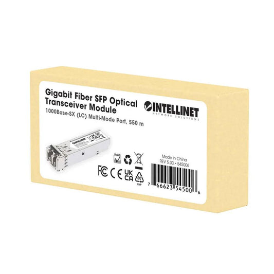 Intellinet ISFP-1G-LCMM-550M Gigabit Fiber SFP Optical Transceiver Module - 545006