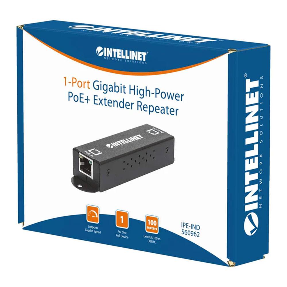 Intellinet IPE-IND Gigabit High-Power PoE+ Extender Repeater - 560962