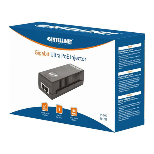 Intellinet IPI-60G Gigabit Ultra PoE Injector - 561235