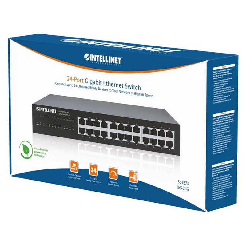 Intellinet IES-24G 24-Port Gigabit Ethernet Switch - 561273