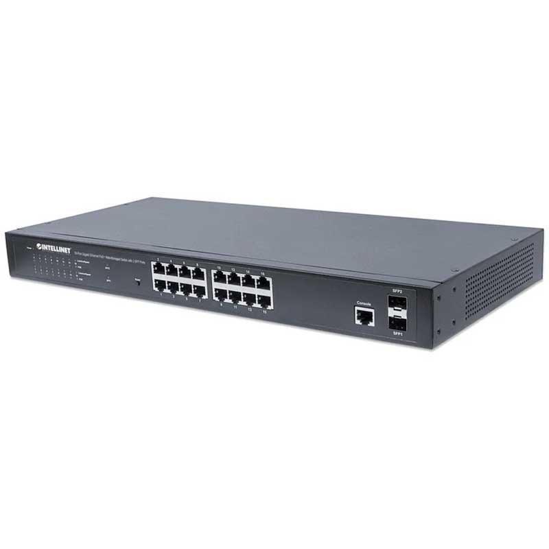 Intellinet IPS-16GM02-220W 16-Port Gigabit Ethernet PoE+ Web-Managed Switch - 561341