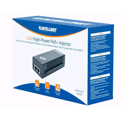 Intellinet IPI-30-2.5G 2.5G High-Power PoE+ Injector - 561570