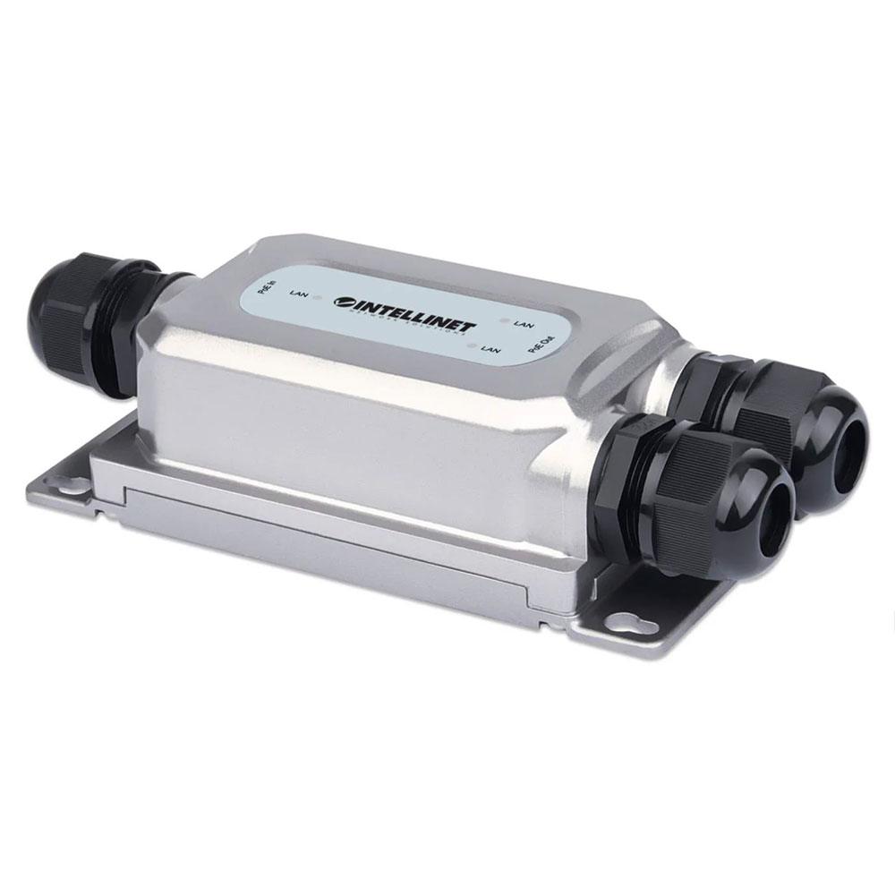 Intellinet IPE-OD2G60 2-Port Outdoor Vandalproof Gigabit Ultra PoE Extender - 561648