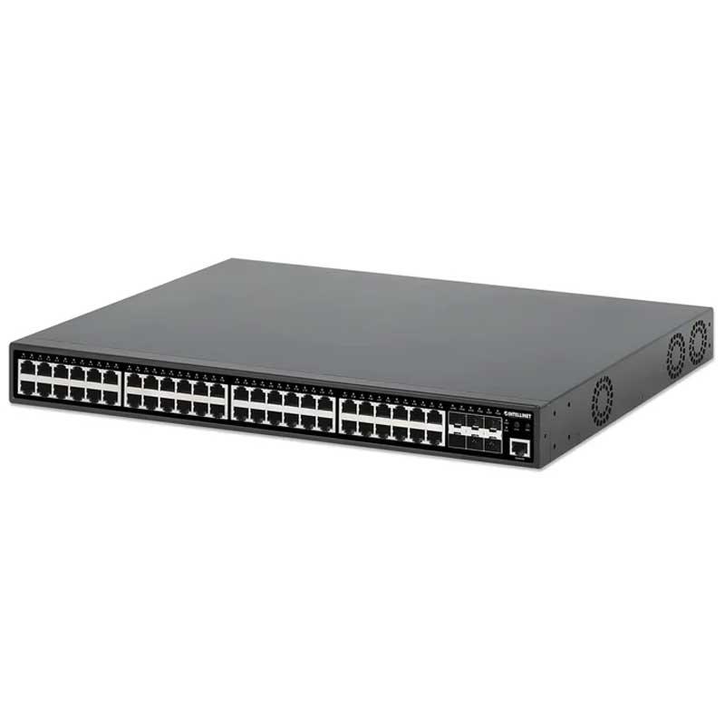 Intellinet IPS-54GM06-10G-450W 54-Port L2+ Fully Managed PoE+ Switch - 561969