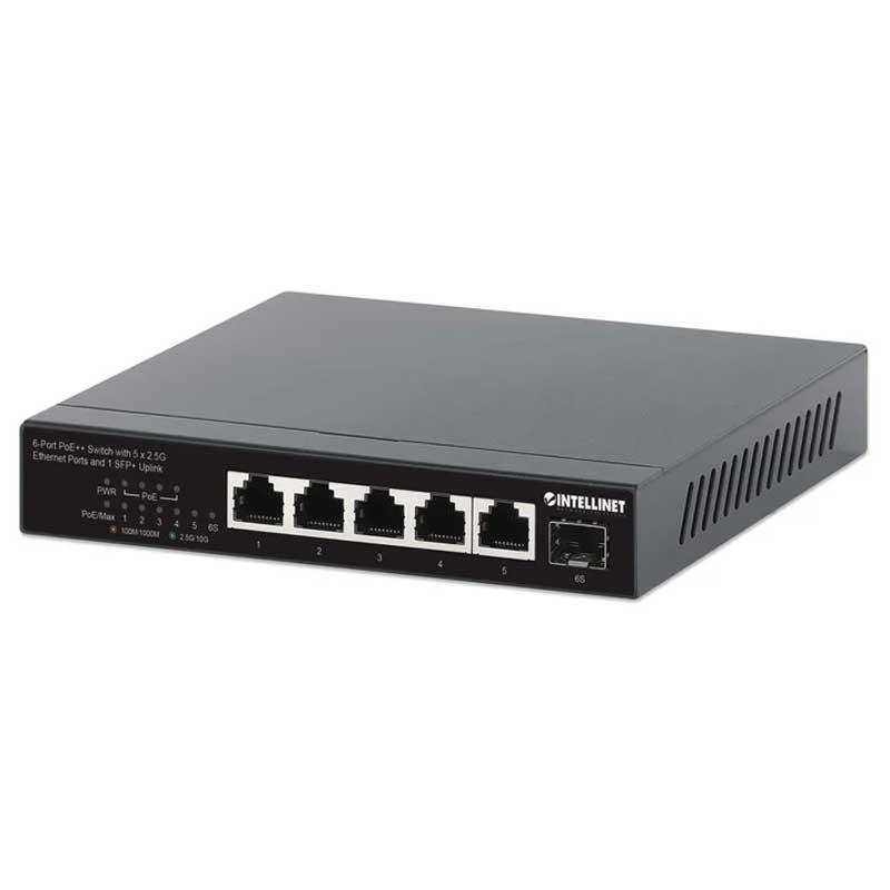 Intellinet IPS-05-2.5G01-70W 6-Port PoE++ Switch - 562133