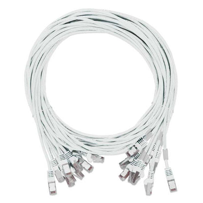 Intellinet Cat8.1 U/FTP Slim Network Patch Cable, 0.5 ft., White, 10-Pack - 744997