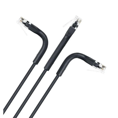 Intellinet Cat6 U/UTP FlexiBoot Slim Network Patch Cable, 7 ft., Black, 10-Pack - 745208