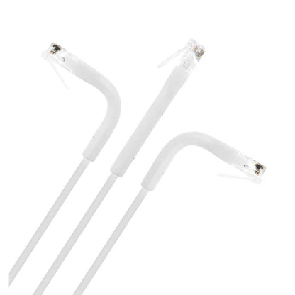Intellinet Cat6 U/UTP FlexiBoot Slim Network Patch Cable, 2 ft., White, 10-Pack - 745291