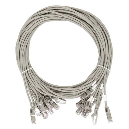Intellinet Cat8.1 U/FTP Slim Network Patch Cable, 0.5 ft., Gray, 10-Pack - 745376