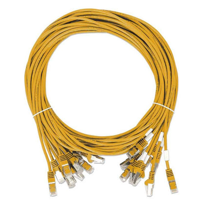 Intellinet Cat8.1 U/FTP Slim Network Patch Cable, 7 ft., Yellow, 10-Pack - 745482