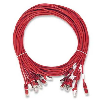 Intellinet Cat8.1 U/FTP Slim Network Patch Cable, 1.5 ft., Red, 10-Pack - 745529