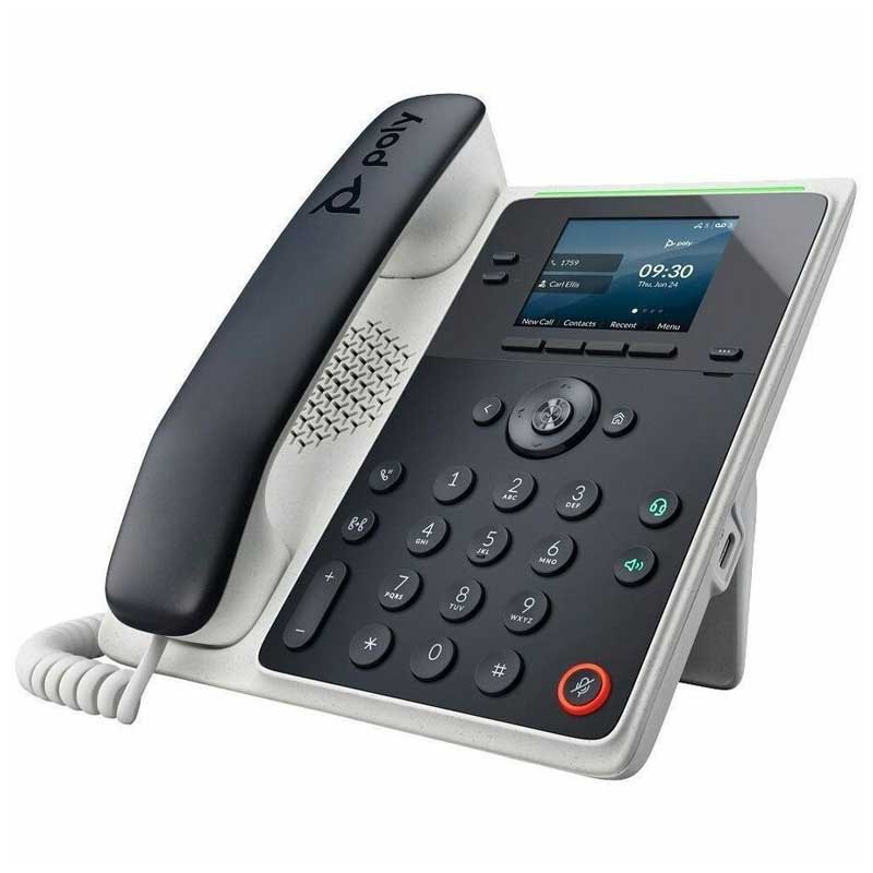 HP Poly Edge E100 IP Phone and PoE-enabled w/PSU - 89B49AA#ABA