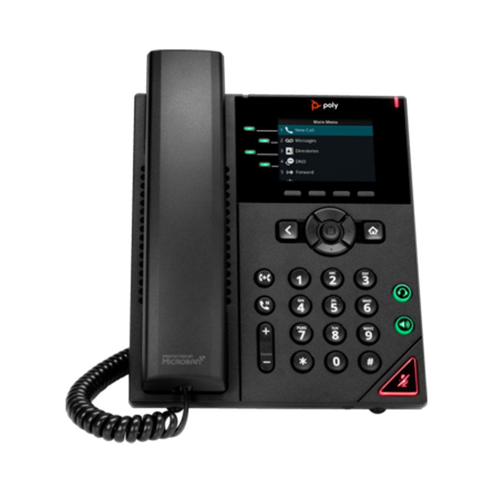 HP Poly VVX 250 IP Phone and PoE-enabled TAA ALL - 89B64AA#ABA