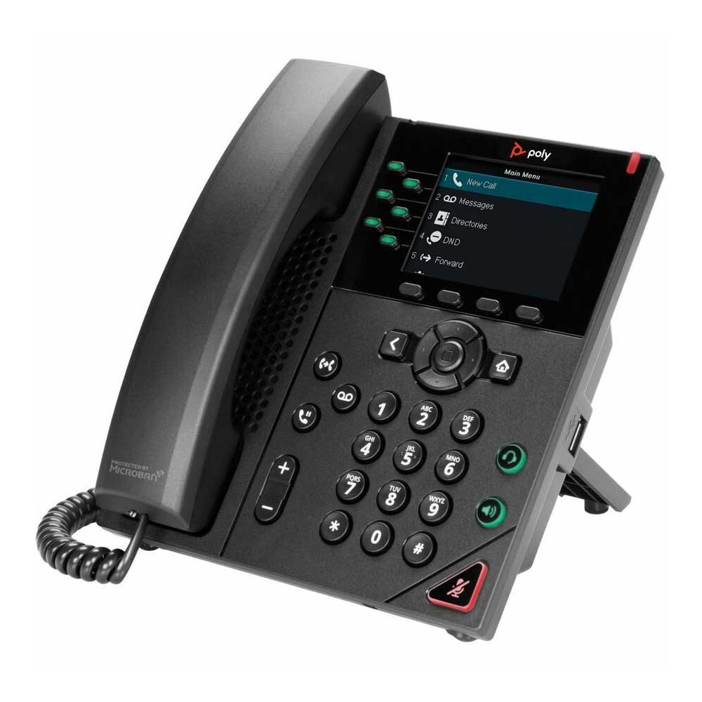 HP Poly VVX 350 6-Line IP Phone and PoE-enabled GSA/TAA - 89B71AA#ABA