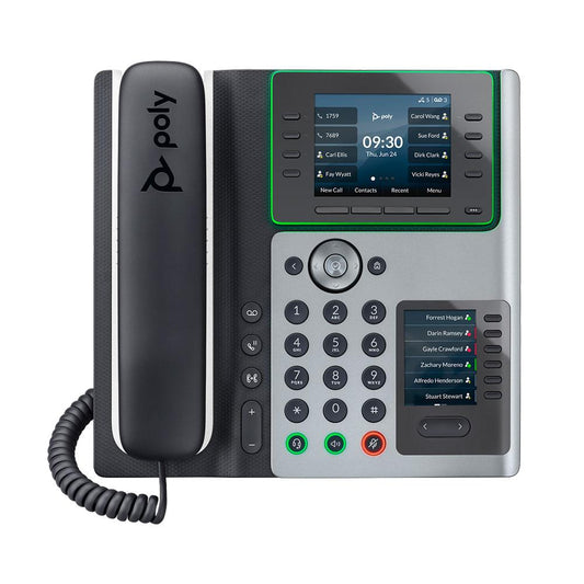 HP Poly Edge E400 IP Phone and PoE-enabled, GSA/TAA - 8F3H2AA