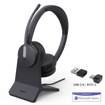 Yealink BH70 Dual with Stand Teams USB-C/A - 1208701