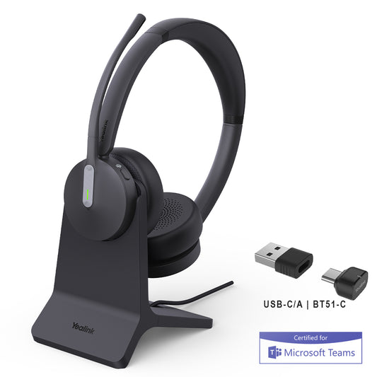 Yealink BH70 Dual with Stand Teams USB-C/A - 1208701