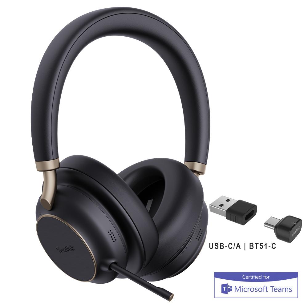 Yealink BH76 Plus with Charging Stand Teams Black USB-C/A - 1208699