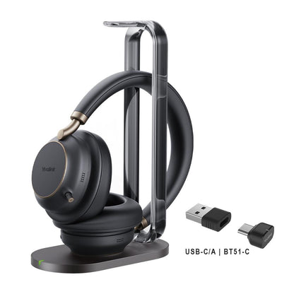 Yealink BH76 Plus with Charging Stand UC Black USB-C/A - 1208700