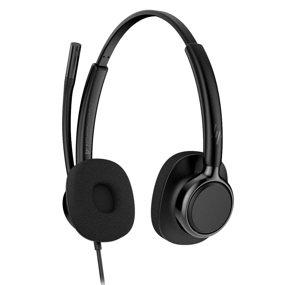 HP Poly Mission 425 Stereo USB Wired Headset Classic (Bulk) - C01B3A6