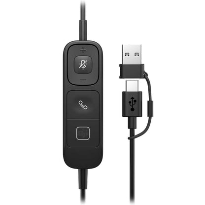 HP Poly Mission 425 Stereo USB Wired Headset Classic (Bulk) - C01B3A6