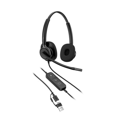 HP Poly Mission 425 Stereo USB Wired Headset Classic - C01B3AA