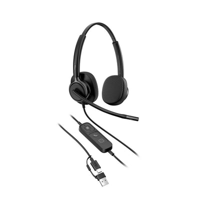 HP Poly Mission 425 Stereo USB Wired Headset - C01B6AA