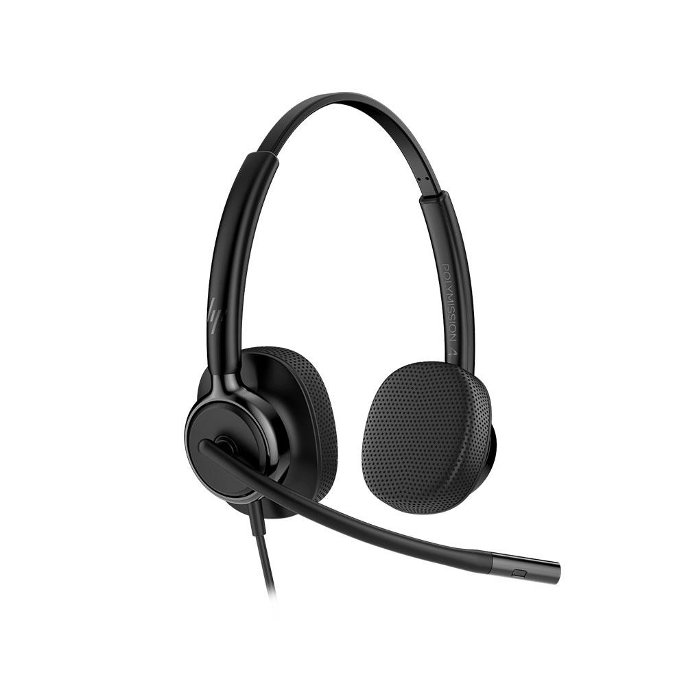HP Poly Mission 425 Stereo USB Wired Headset - C01B6AA