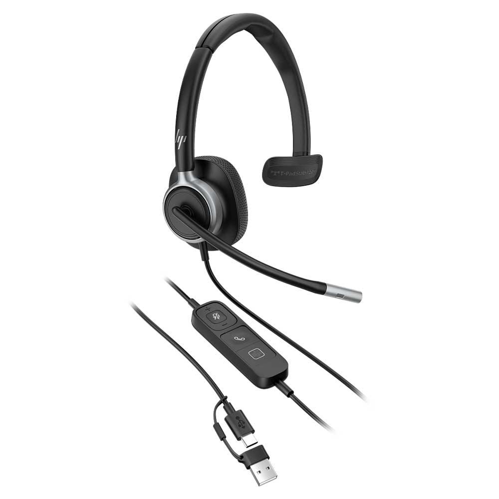 HP Poly Mission 615 Monaural USB Wired Headset - C01C3AA