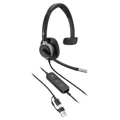 HP Poly Mission 615 Monaural USB Wired Headset - C01C3AA
