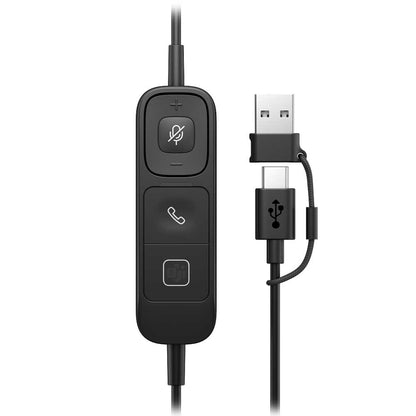 HP Poly Mission 615 Monaural USB Wired Headset - C01C3AA